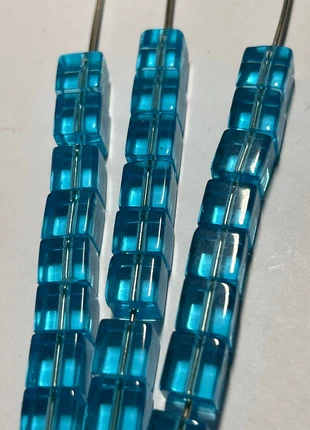 A561, lot de perles cubes, verre de bohème, estado: Muito bom, €2.00, €2.80 inclui Proteção do Comprador Pro