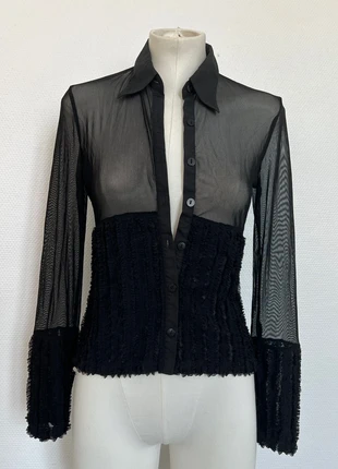 Chemise transparente en résille, marke: COQUETTE, zustand: Sehr gut, größe: S / 36 / 8, 15,00 €, 16,45 € inklusive Vinted-Käuferschutz