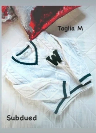 Maglione bianco verde Subdued University 👧🏻 taglia M, marca: Subdued, estado: Nuevo sin etiquetas, tamaño: M / 38 / 10, 25,00 €, 26,95 € Protección al comprador incluida