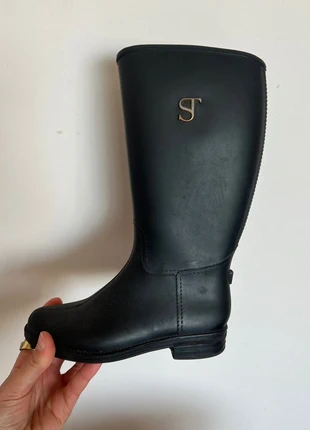 Zwarte hoge regenlaarzen van Supertrash – maat 28, stijlvol & functioneel, merk: SuperTrash, staat: Heel goed, maat: 28, € 10,00, € 11,20 inclusief Kopersbescherming