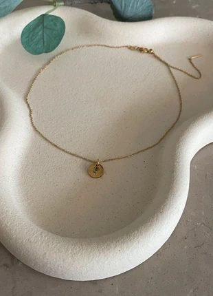 Geboortebloem ketting – verguld RVS | Bedel Ø 10 mm | Kies je maand, staat: Nieuw zonder prijskaartje, € 6,95, € 8,00 inclusief Kopersbescherming Pro