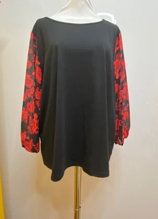 Blusa con maniche in chiffon Emery Rose, marca: Emery Rose, estado: Muy bueno, tamaño: XL / 42 / 14, 6,00 €, 7,00 € Protección al comprador incluida