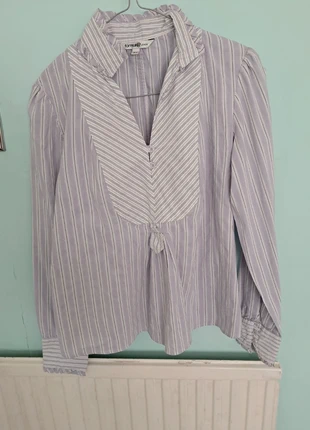 Ladies blouse lilac purple and white stripes, brand: Fórmula Joven, condition: Good, size: L / UK 16-18, £3.00, £3.85 includes Buyer Protection