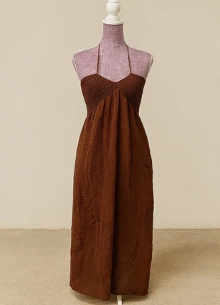 Vestido largo marrón. Milo’s, marque: MILOS, état: Neuf sans étiquette, taille: M / 38 / 10, 18,00 €, 19,60 € Protection acheteurs incluse