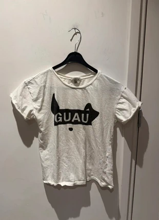 Zara baby tee with dog print size S, merk: Zara, staat: Heel goed, maat: S / 36 / 8, € 3,00, € 3,85 inclusief Kopersbescherming