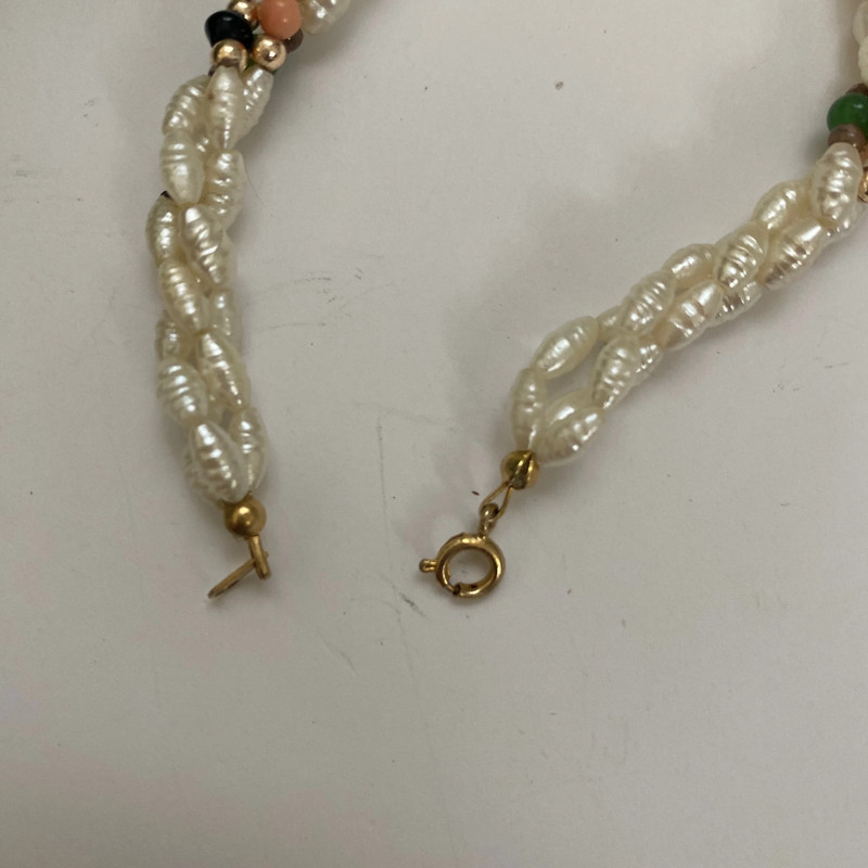 Vintage braided pearl bracelet 4