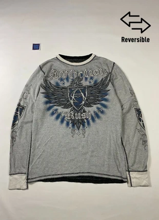 Rare 00s Affliction Reversible Thermal Longsleeve – T-shirt à manches longues réversible Affliction, marque: Affliction, état: Très bon état, taille: XL, 105,00 €, 110,95 € Protection acheteurs (Pro) incluse