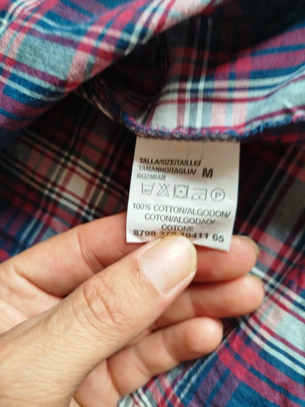 Chemise à carreaux manches longues femme Inside taille M - photo numéro 3