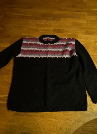 Pull tricoté main vintage en laine , marke: Fait Main, zustand: Sehr gut, größe: XL / 42 / 14, 18,00 €, 19,60 € inklusive Vinted-Käuferschutz