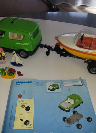 Playmobil - 4144 Family Van with Boat and Trailer - Toys from