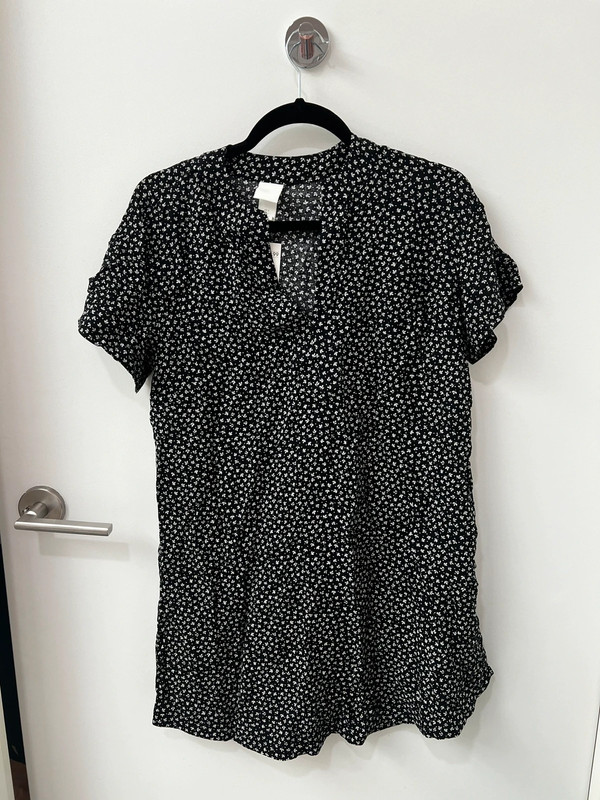 NWT Black floral dress 1