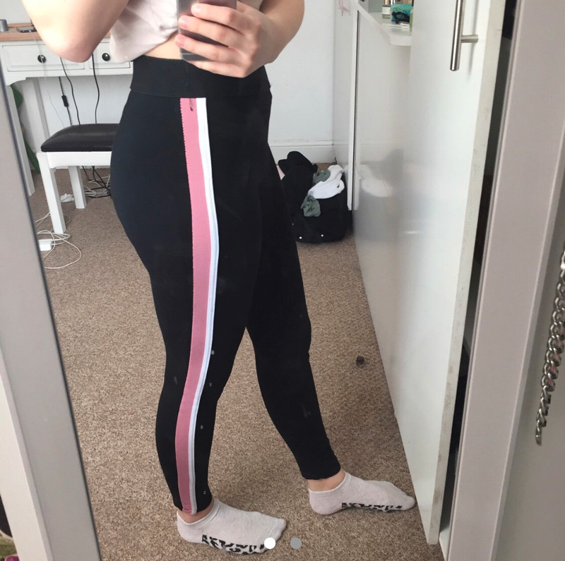 Zara leggings with side clearance stripe