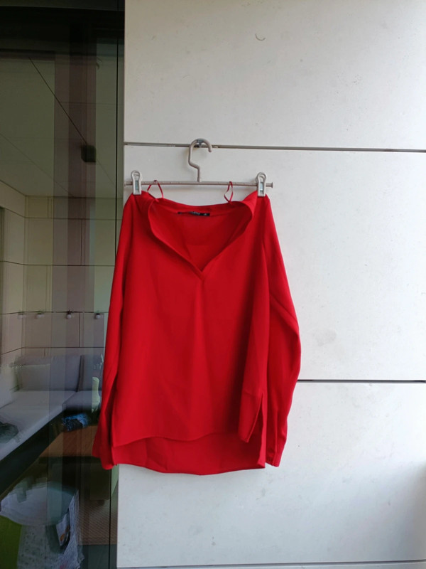 Red blouse