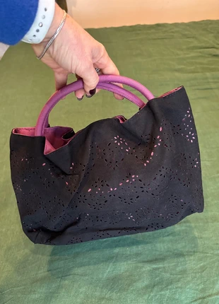 Sac à main d’été rose et noir, marque: Vintage Dressing, état: Neuf sans étiquette, 1,00 €, 1,75 € Protection acheteurs incluse