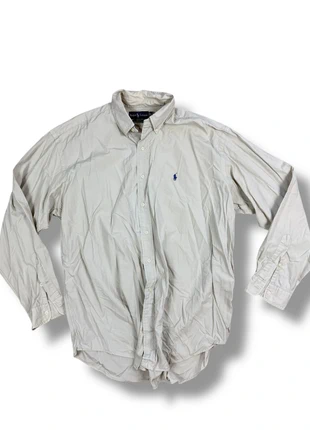 Chemise beige Ralph Lauren taille XL vintage y2k rétro logo brodé, marke: Ralph Lauren, zustand: Sehr gut, größe: XL, 15,00 €, 16,45 € inklusive Vinted-Käuferschutz