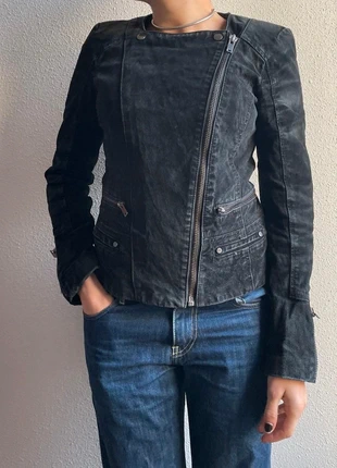 Veste cuir cintrée perfecto vintage, marke: Vintage Dressing, zustand: Sehr gut, größe: S / 36 / 8, 25,00 €, 26,95 € inklusive Vinted-Käuferschutz