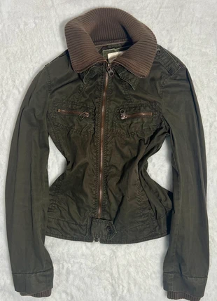 Blouson veste utilitaire Japan style vert foncé, marque: Vintage Dressing, état: Très bon état, taille: S / 36 / 8, 39,00 €, 41,65 € Protection acheteurs incluse