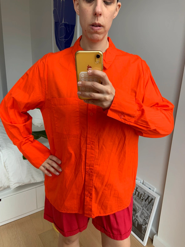 Orange long sleeve shirt 2