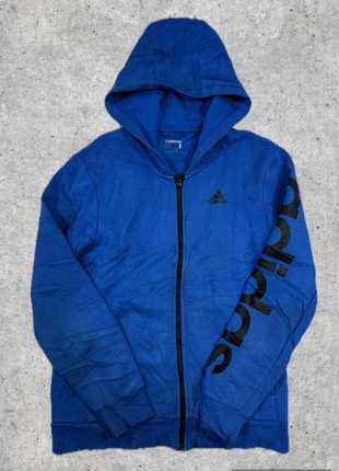 Vintage Men’s Blue/Black Adidas Y2K FullZip Hoodie - M, brand: adidas, condition: Very good, size: M, £10.00, £11.20 includes Buyer Protection