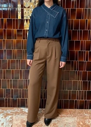 Chemise en jean col asymétrique, brand: ZOE SHOP, condition: Very good, size: S / 36 / 8, €18.90, €20.55 includes Buyer Protection Pro