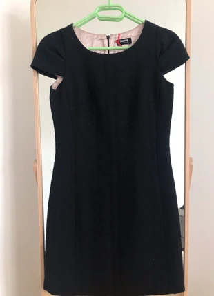 Elegantes Etuikleid von Sinéquanone, S, schwarz, rosa Satin, marca: Sinéquanone, estado: Muy bueno, tamaño: S / 36 / 8, 30,00 €, 32,20 € Protección al comprador incluida