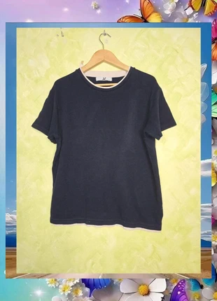 Casual camiseta chico en azul marino con ribete blanco 🔥, marque: JVZ, état: Bon état, taille: L, 2,00 €, 2,80 € Protection acheteurs incluse