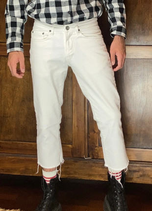 Skinny jeans bianco Zara 38