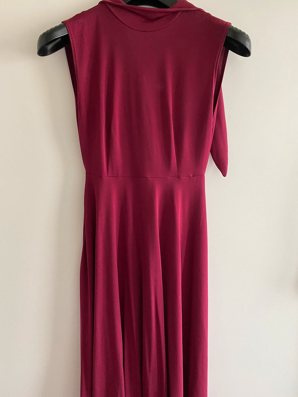 Abito bordeaux Zara stile anni 60