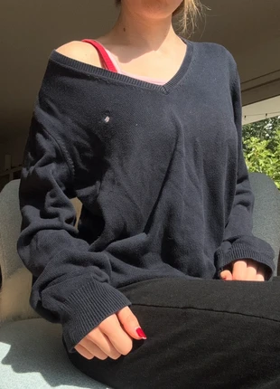 Gant Strick Sweatshirt mit V Ausschnitt dunkelblau chic business outfit knit wear, marque: GANT, état: Très bon état, taille: M, 14,50 €, 15,93 € Protection acheteurs incluse