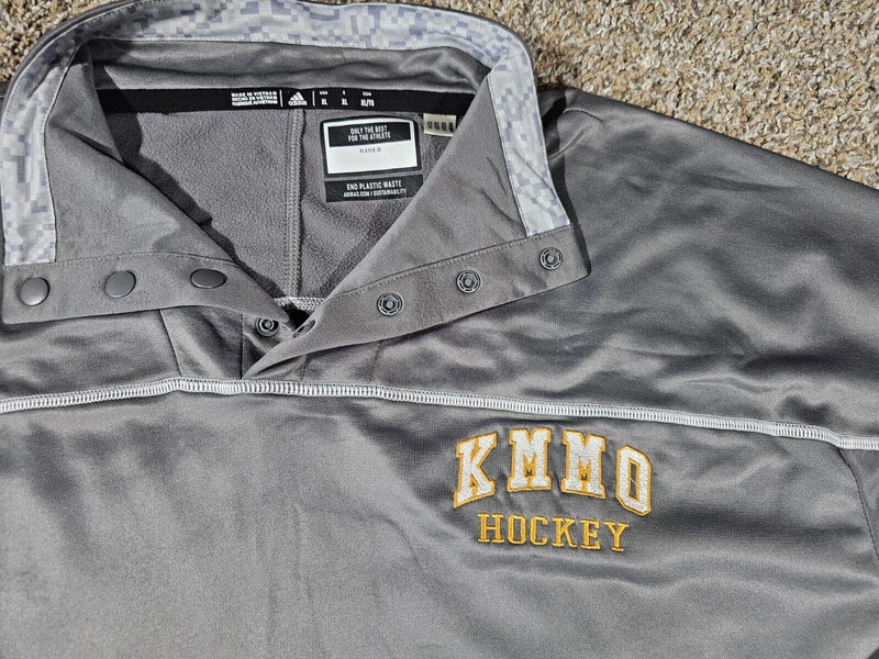 Adidas Button Henley Sweater Kmmo Hockey Mens Xl 2