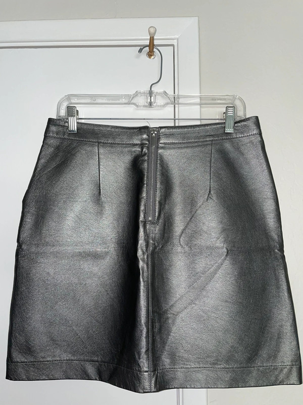 High Waisted Silver Mini Skirt. F&F 2