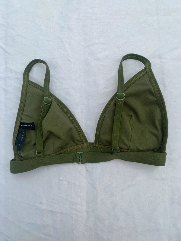 pacsun green triangle bikini top 2