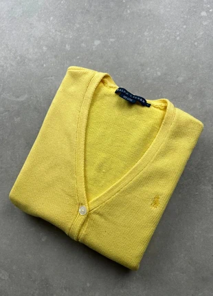 Cardigan Ralph Lauren femme jaune logo jaune | 100% coton | taille L | mrl24, marke: Ralph Lauren, zustand: Sehr gut, größe: L / 40 / 12, 38,00 €, 40,60 € inklusive Vinted-Käuferschutz