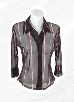 Chemise en voile transparent mesh y2k, brand: Etam, condition: Very good, size: M / 38 / 10, €6.00, €7.00 includes Buyer Protection