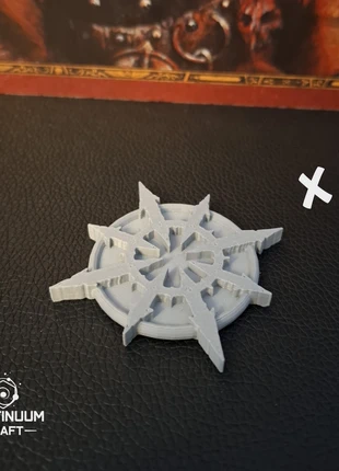 Token "marque du Chaos" gris x2, pour divers jeux de plateaux et wargames., brand: Vortinuum, condition: New without tags, €1.60, €2.38 includes Buyer Protection Pro