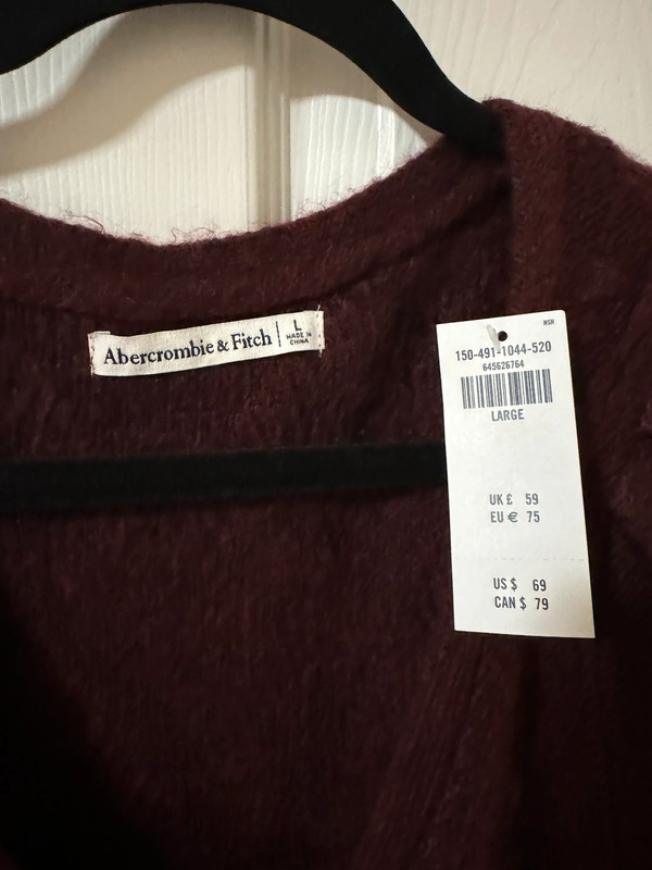 NWT: Abercrombie Cardigan in L 3