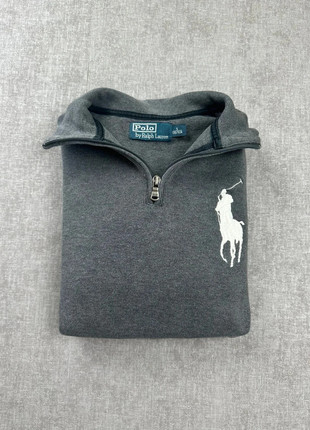 Pull Ralph Lauren 1/4 zip gris taille S, marca: Ralph Lauren, estado: Muito bom, tamanho: S, €55.00, €58.45 inclui Proteção do Comprador Pro