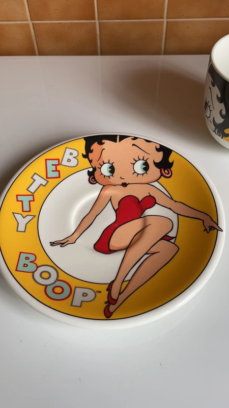 Bol + assiette Betty Boop KING FEATURES ensemble petit déjeuner gra