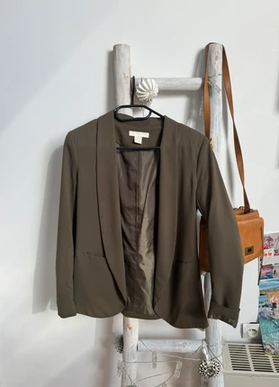 Veste blazer kaki, marca: H&M, estado: Muito bom, tamanho: XS / 34 / 6, €5.00, €5.95 inclui Proteção do Comprador