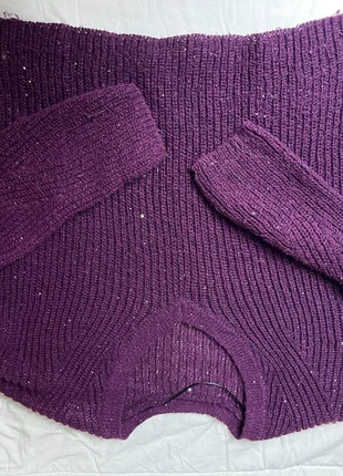 Pull violet à paillettes, brand: Vila, condition: Very good, size: XL / 42 / 14, €6.00, €7.00 includes Buyer Protection