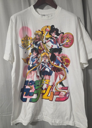 T-shirt vintage Sailor Moon blanc dessin animé manga taille XL, marque: Wild oats, état: Très bon état, taille: XL, 37,00 €, 39,55 € Protection acheteurs incluse