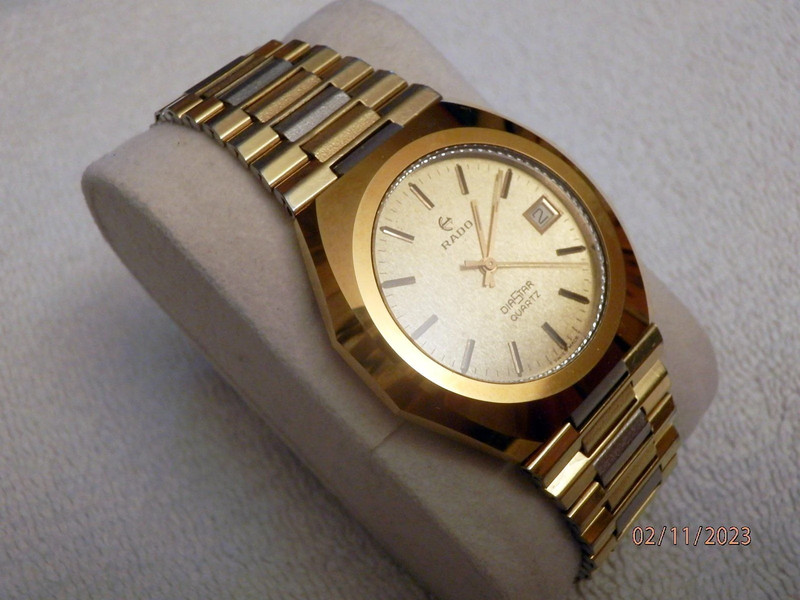Montre Rado Diastar Quartz Date Verre saphir O 38mm