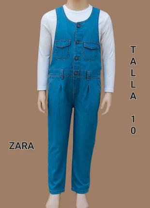 Peto / mono vaquero de Zara. Talla 10. Incluye medidas., merk: Zara, staat: Heel goed, maat: 10 jaar / 140 cm, € 5,90, € 6,90 inclusief Kopersbescherming