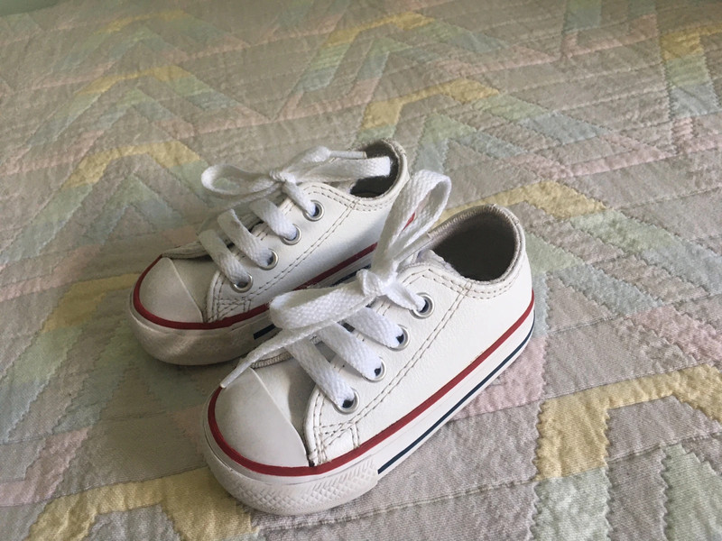 Zapatillas Converse Blancas Piel. Número 20. 1