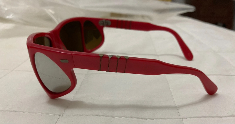Occhiali da sole vintage rari Persol Meflecto Ratti 009 red mirrored Vinted