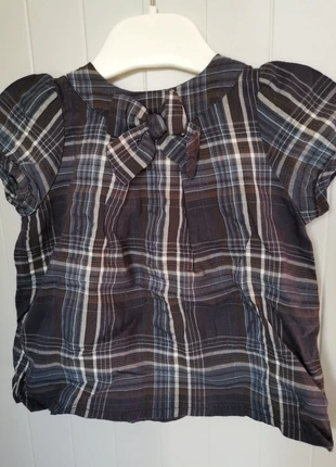 Tunique bleue à carreaux Bout'chou 12m, marque: Bout'chou, état: Très bon état, taille: 9-12 mois / 74 cm, 1,50 €, 2,28 € Protection acheteurs incluse