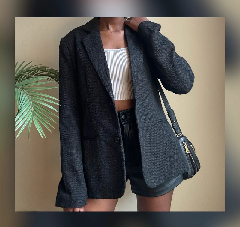 Tailored Tweed Style Blazer 1