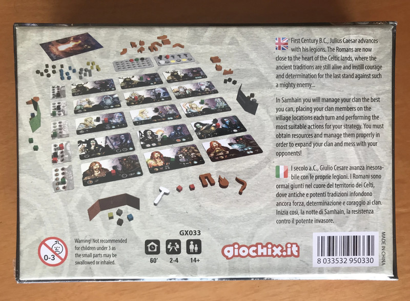 Samhain - Gioco da tavolo - Board Game - Giochix - In italiano e inglese - 2017 2