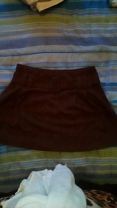 Mini jupe marron