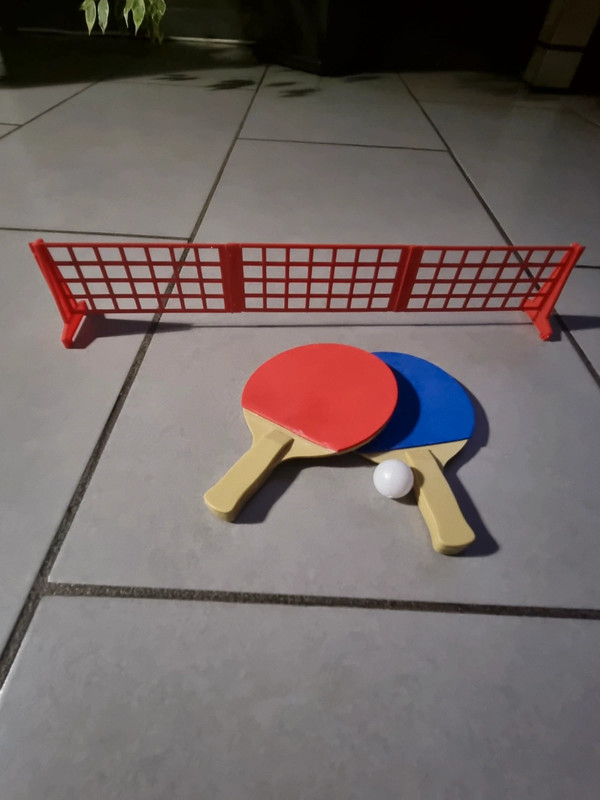 Filet + mini raquette de ping pong 2